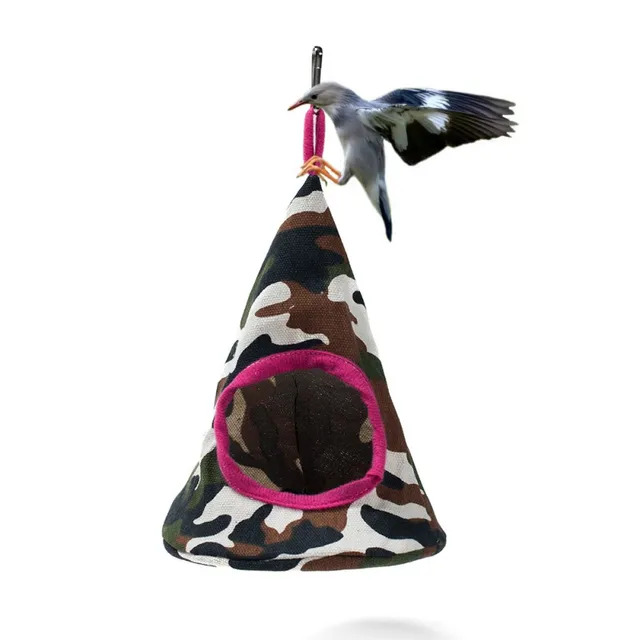 New 5 Colors Pet Cone Basket Birdhouse Hammock Plush Bird Toys Parrot Hammock Warm Hammock Pet Cave Cage Tent Toy House 1