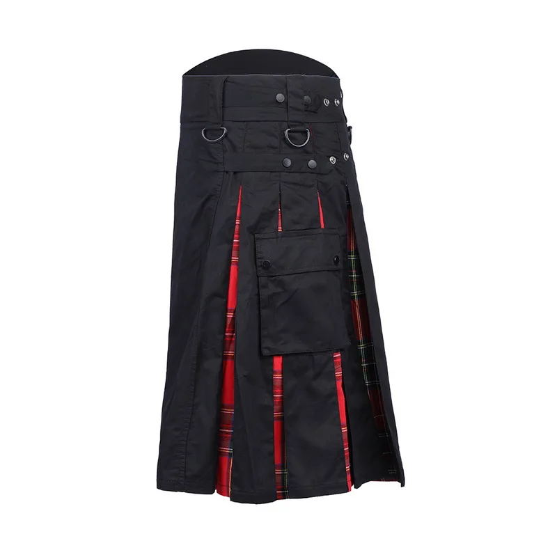 Шотландские мужские s Kilt юбка брюки пояс плиссированный двусторонний ремень в
