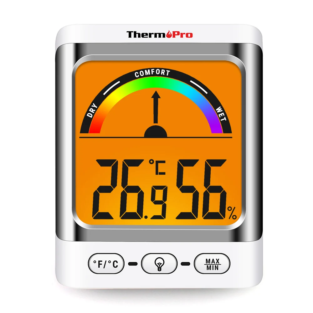 Цифровой термометр ThermoPro TP52 метеостанция с подсветкой 24 часа записи мониторинг