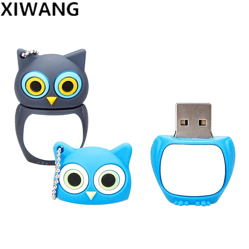 USB флеш-накопитель с милыми животными, 64 ГБ, флешка с рисунком совы, 8 ГБ, флеш-карта памяти, 16 ГБ, USB флешка, 32 ГБ, креативный специальный подарок