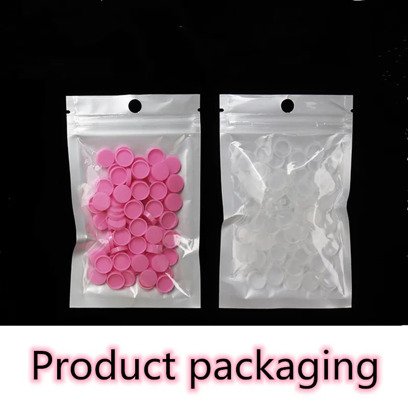 

100Pcs/Lot Individual Eyelash Glue Holder Grafting Eye Lashes Quick Blossom Cup Ring Eye Makeup Extension Adhesive Stand Tools