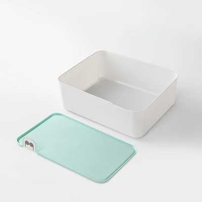1Grid Blue 3 шт./компл. DIY Нижнее белье ящик для хранения с крышкой сетки дома шкаф с выдвижными ящиками Органайзер Чехол Носки трусики бюстгальтер для хранения расходных материалов - Цвет: 1Grid Blue