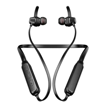 

Stereo magnetic Bluetooth headset sports two ears real stereo Bluetooth headset hanging neck