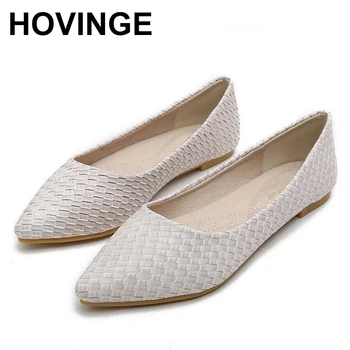 

HOVINGE 2020Women Casual Mocassins Flat Shoes Ladies Summer Ballet Flats Fashion Loafers Lazy Boat Shoes Sapatos Femininos Plus