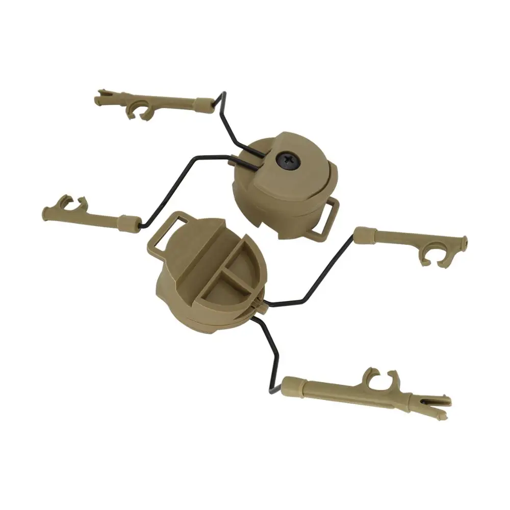 Military Peltor Helmet Headset Bracket and Fast Ops Core Helmet ARC Rail Headset Adapter for Airsoft Tactics Headphones comtac
