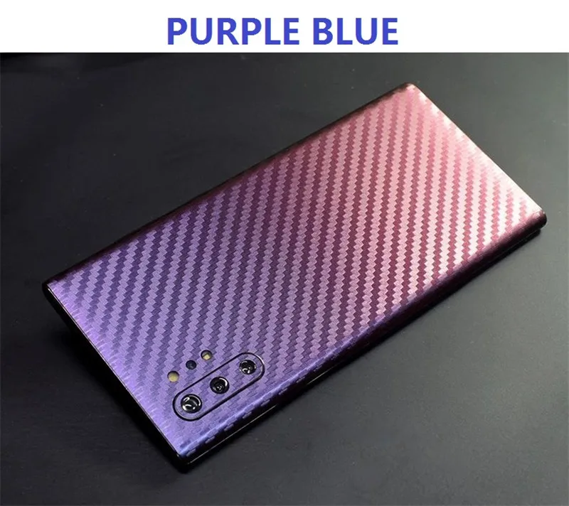 Красочные наклейки аксессуары для samsung Galaxy Note 10 Plus углеродное волокно пленка для samsung Note 10 мобильный телефон наклейка EEMIA