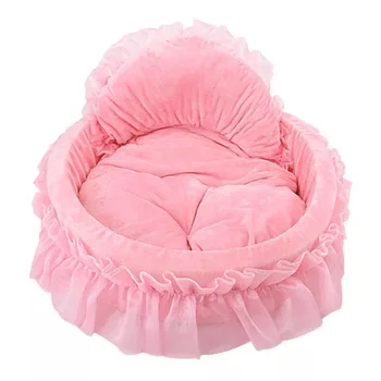 

Cat Bed House Long Plush Super Soft Pet Dog Washable Bed Winter Warm Sleeping Bag Puppy Dogs Nest Products Cats Lace Mat Cloth