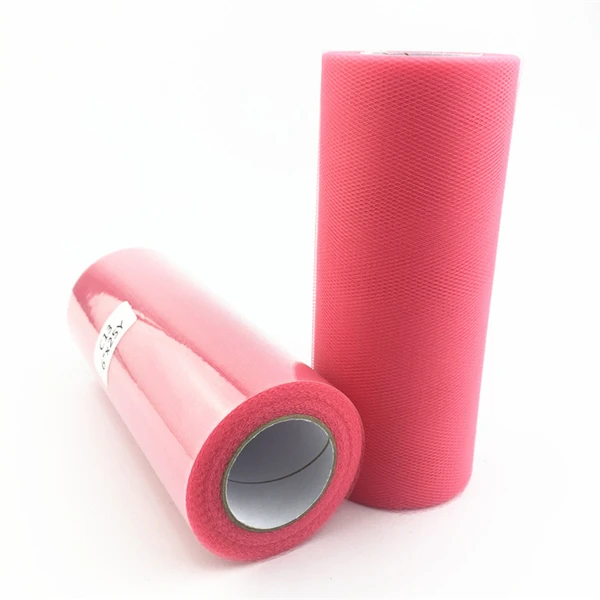 watermelon Tulle Roll 25 Yards Organza Wedding Decoration TUTU Baby Shower Tulle Roll 15cm Decoration Party and Events Engagement Decor - Цвет: watermelon