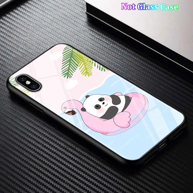 Style 11 Black Cover Cute Bare Bears for iPhone 11 11Pro X XR XS Max for iPhone 8 7 6 6S Plus 5S 5 SE Glossy Phone Case - Цвет: Style 11
