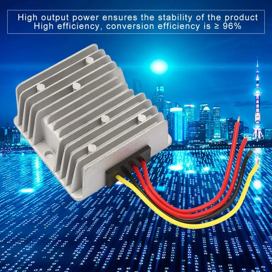 

5A AC 24V to DC 24V Power Supply Converter Module adjustable Power Converter Adapter Large Aluminum Shell