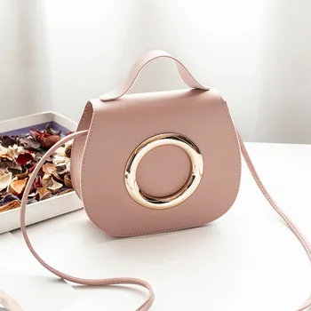 

Women Solid Color Crossbody Bags Simple PU Satchel Messenger Bag for Mobile Phone PR Sale