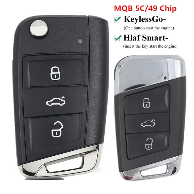 3 Tasten Auto Keyless Smart Remote Key 433MHz ID49 Chip für VW Golf 8 Golf  MK8 Viii ID4 ID6 für Skoda Octavia Sitz Leon - AliExpress