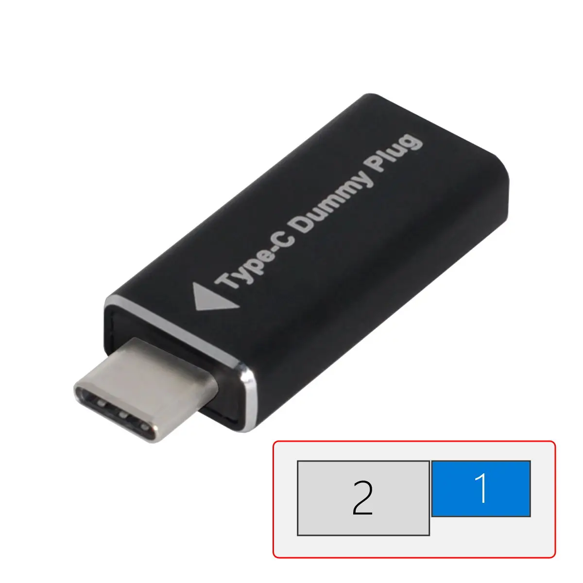 

CYDZ Virtual Display Adapter USB-C Type-C DDC EDID Dummy Plug Headless Ghost Display Emulator 1920x1080p@60Hz