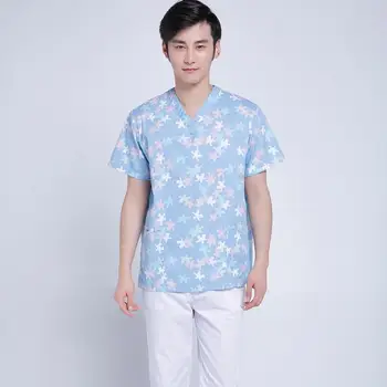 

2019 New Workwear Plus Size Medical Clothes Nurse Uniform Short Sleeve Scrubs Tops Medical Costumes T-Shirt Clinical Uniforms