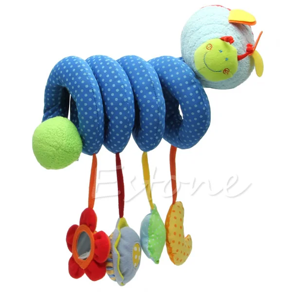 Baby Activity Spiral Stroller Car Seat Travel Lathe Hanging Toys Rattles Toy Hot 