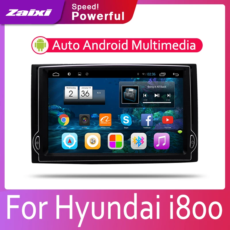 ZaiXi автомобильная система Android 1080P IPS жк экран для Hyundai i800 2007 ~ 2014 автомобильный