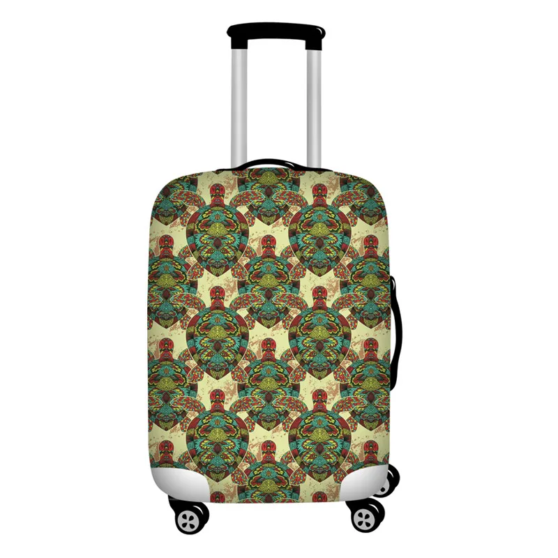 Складной пляжный морской черепаха печать багажный Защитный чехол от пыли водонепроницаемый 18-32 дюймов чемодан чехол для багажа набор растягивающийся - Цвет: Z4530