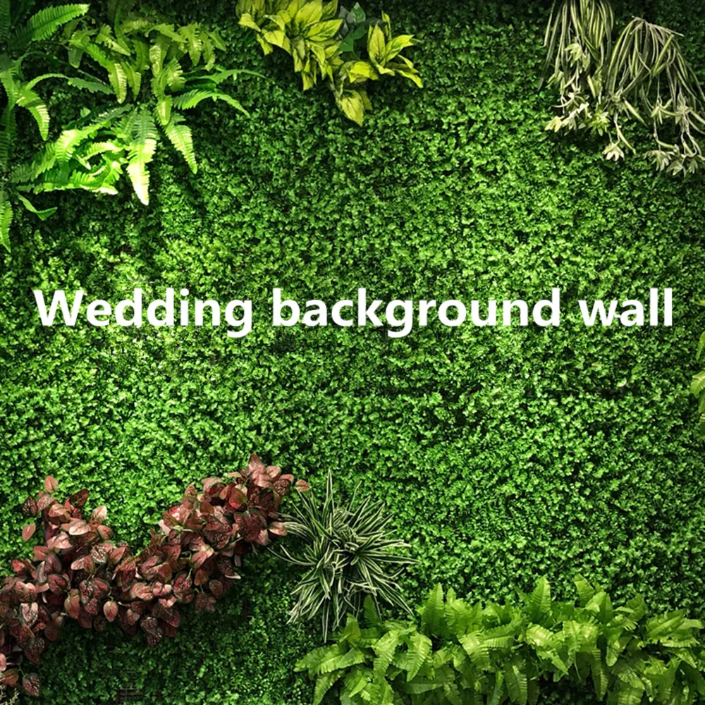 40*60cm Artificial Plant Simulation Wall Lawn Milan Eucalyptus Grass Plastic Fake Green Door Decoration | Дом и сад