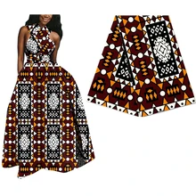 Национальный стиль Африканский принт настоящая восковая ткань для женского платья 6 ярдов Анкара настоящая восковая ткань принт батик ткань 559