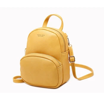 

Small Women PU Leather Backpack Shoulder School Bag Casual Schoolbag Travel Pack Luxury Designer For Female Lady Totes Feminina