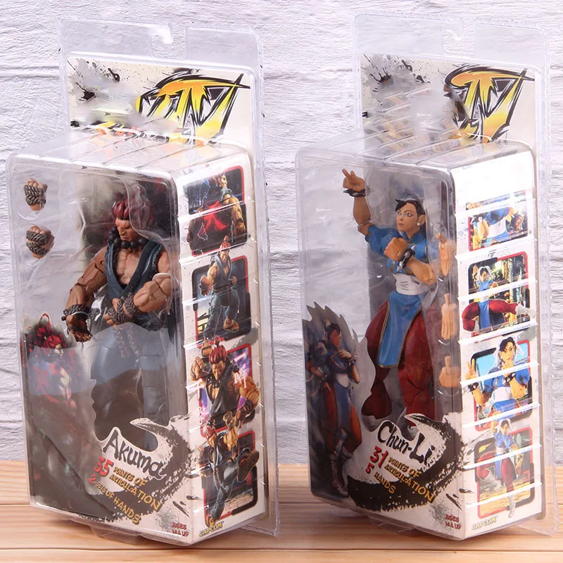 Najtaniej NECA klasyczna gra chun li Chun Li figurka Akuma rysunek PVC zabawki modele do kolekcjonowania dla chłopców prezent