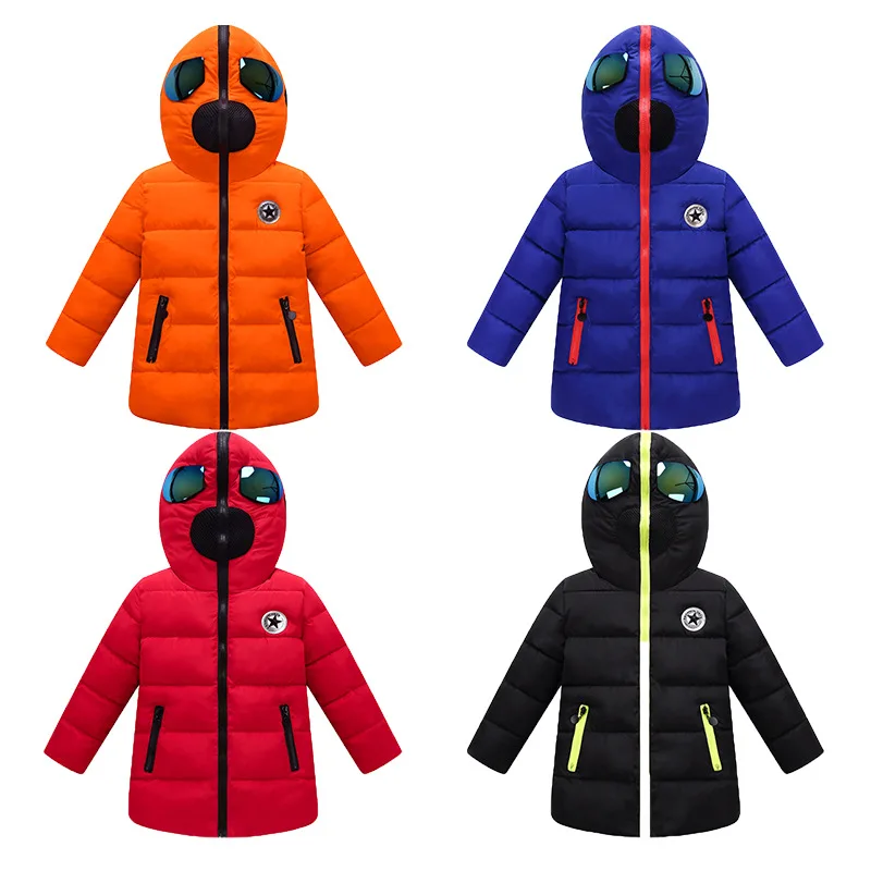 

Winter New Style CHILDREN'S Cotton Clothes Big Boy Altman Glasses-down Feather Cotton-padded Clothes Men And Women Children Cold