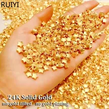 24k Solid Gold Necklace - Jewelry 