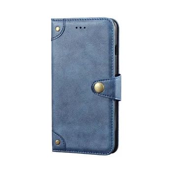 

For Cubot Quest Lite Case Luxury Unique Retro Magnetic Flip Wallet Leather Case for Cubot Quest Lite Cover Metal Buckle Design