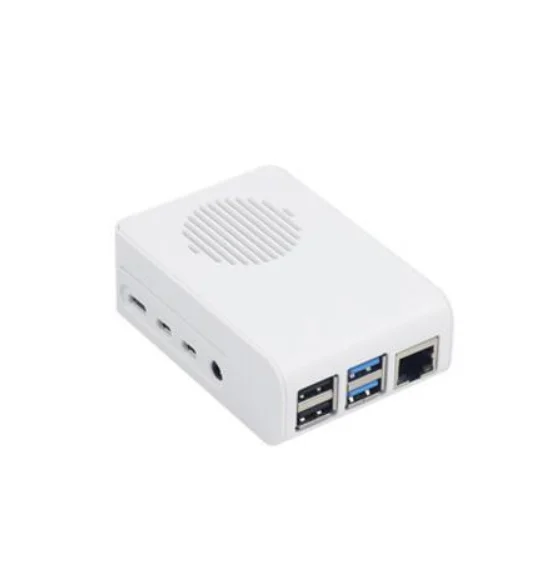 Для Raspberry Pi 4 чехол ABS чехол корпус с светодиодный вентилятор охлаждения с бликами для Raspberry Pi 4 Модель B Pi4 RPi4 Чехол Коробка