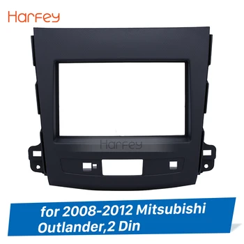 

Harfey Car 2DIN Stereo Fascia Kit Auto GPS Interface Panel In Dash Mount Frame For Mitsubishi Outlander 2008 2009 2010 2011 2012