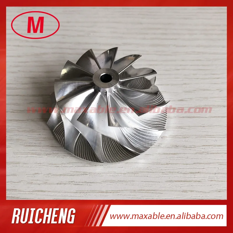 RHF5 reverse 41.80/54.00mm 6+6 blades high performance Turbo Billet/milling/aluminum 2618 compressor wheel | Автомобили и