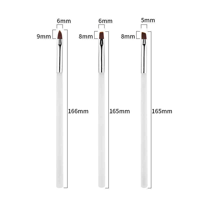 Nail Art Liner Полоса Ручка Живопись Цветок Акриловых УФ-Гель Лак 3D Советы Дизайн Инструменты Рисования DIY 3 Шт. Маникюрный ногти о Набор кисточки для маникюра ершик дизайн ногтей