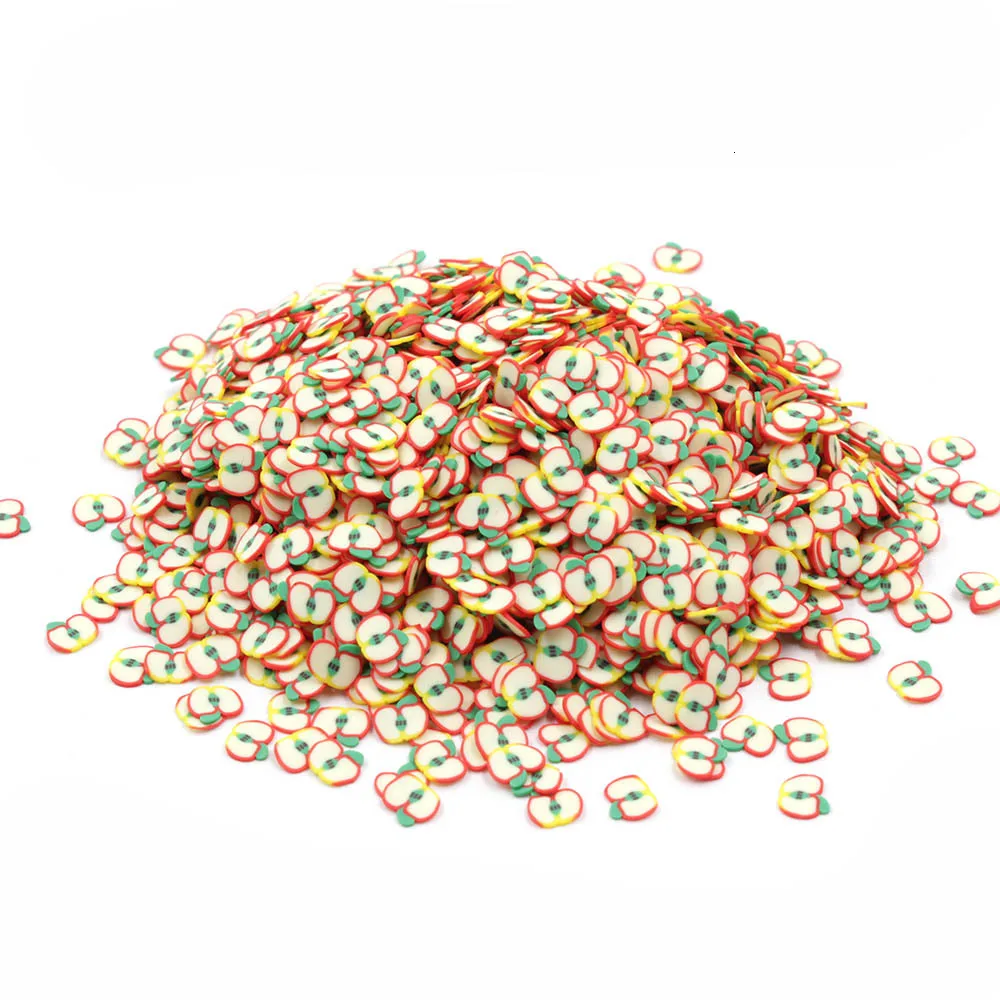 1000 шт фруктовые Ломтики для слизи Фрукты Fimo наполнитель для Lizun Diy талисманы клейкие аксессуары Принадлежности для ногтей украшение для мобильного телефона