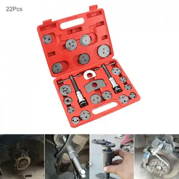 

22pcs/set Universal Car Disc Brake Caliper Wind Back Brake Piston Compressor Pad Regulator Tool Kit Replaceable Brake Piston