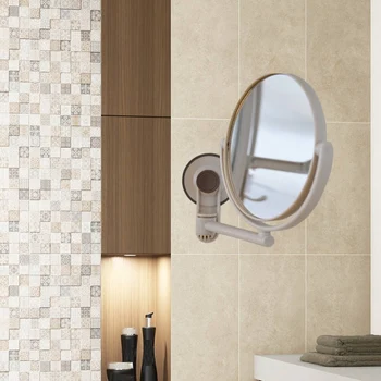 

Bath Mirror Cosmetic Mirror 1X/3X Magnification Suction Cup Adjustable Makeup Mirror Double-Sided Bathroom Mirror