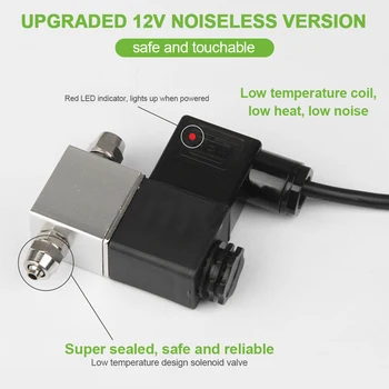 

Hot CO2 Solenoid Valve DC 12V Output Aquarium CO2 Regulator System Electric Low Temperature Magnetic Valve for Aquarium Fish Tan