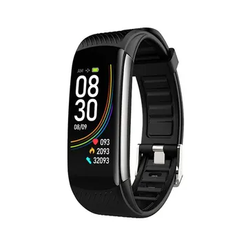 

Sport Watch Blood Pressure Heart Rate Sleep Exercise Pedometer Bluetooth Smart Bracelet C6T Body Temperature Monitoring camera