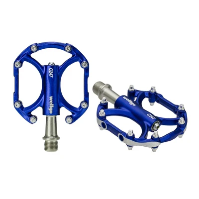 Blue Wellgo алюминиевый сплав Сверхлегкий Wellgo C247 велосипедные Подшипники педали BMX MTB горный велосипед педали 226 г - Цвет: Blue
