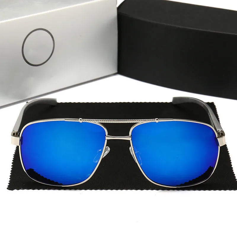 Мужские солнцезащитные очки, брендовые, дизайнерские, Mercede, мужские, поляризационные, для вождения, солнцезащитные очки, алюминий, магний, квадратные, солнцезащитные очки, oculos de sol 1046