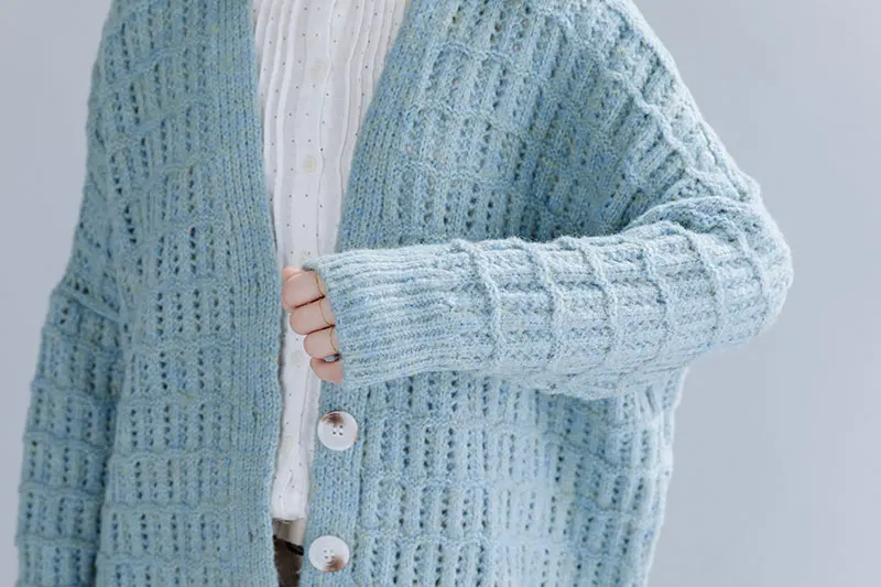 Oladivi размера плюс женская одежда Модный женский вязаный свитер осень зима вязаный Топ Кардиган женский трикотаж 6XL
