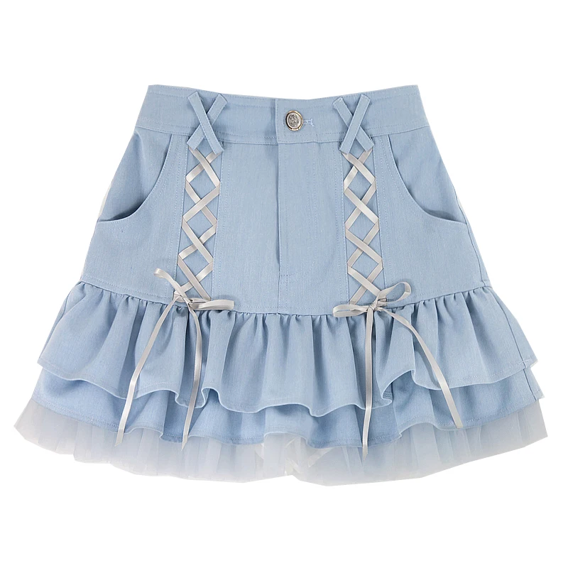 Saia Lolita japonesa para mulheres, lindo vestido Lolita, roupa kawaii para  meninas da escola, saia de fada, bonito e kawaii - AliExpress