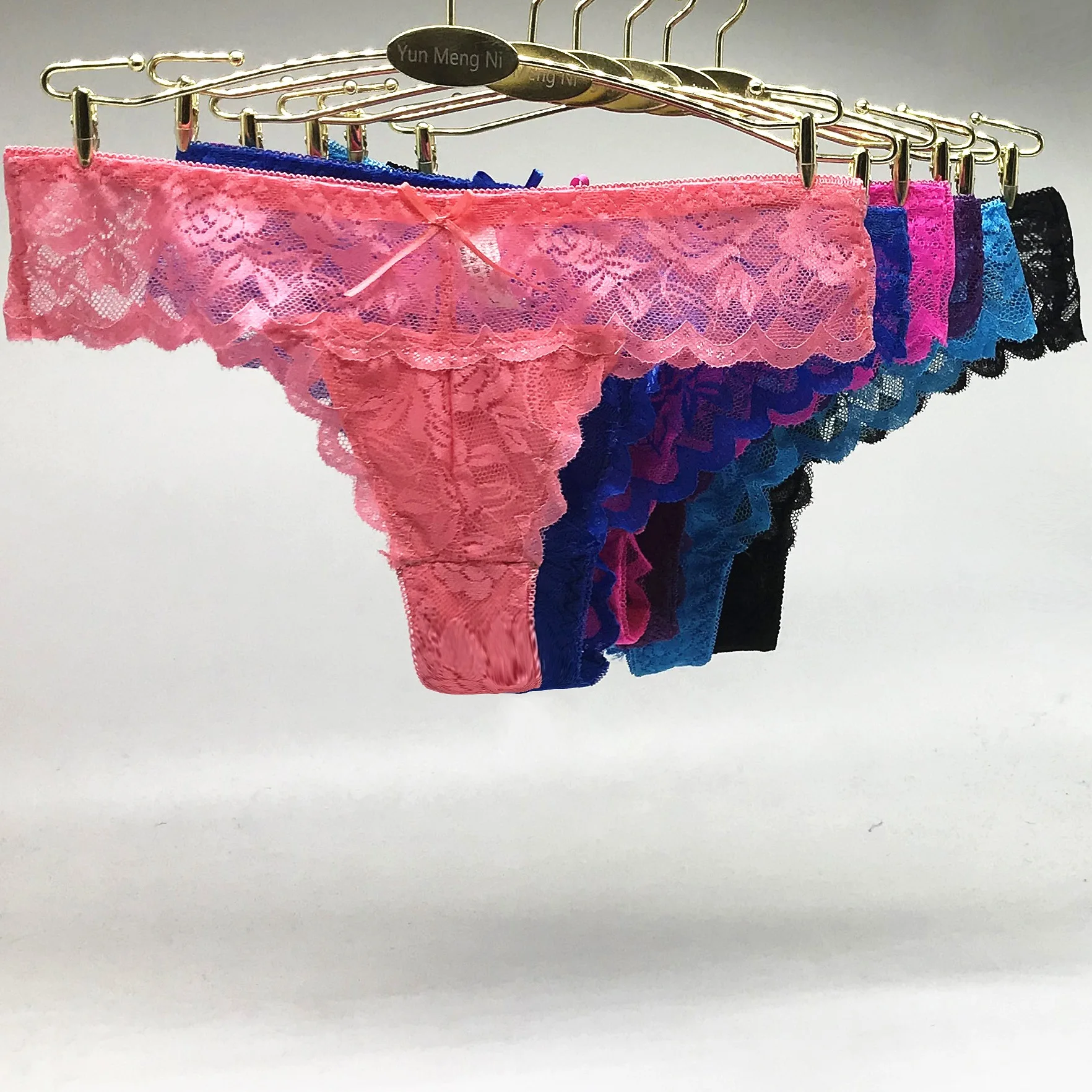 

For 10-20T Lace Panties Girl G String Panty Hollow out Breathable Thongs Girl Briefs Underwear Low-Waist Female Underpants