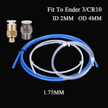 

PTFE Tube Teflonto Pipe TL-feeder Hotend Bowden Extruder Pneumatic Connectors 1.75MM Filament 3D Printer Parts For Ender 3 CR10