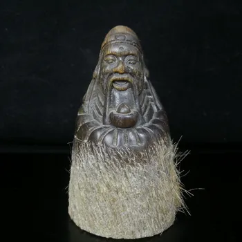 

Carved figures and ornaments of rhinoceros horn in Tibet, China