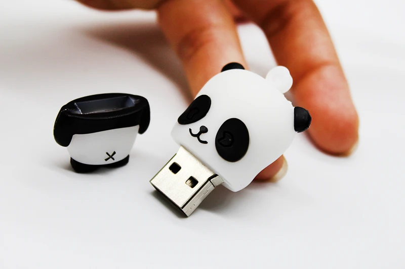 Мультфильм USB флэш-накопитель Милая панда 64 ГБ 32 ГБ 16 ГБ 8 ГБ карта памяти U диск мини-ключ-накопитель флэш-диск U Stick