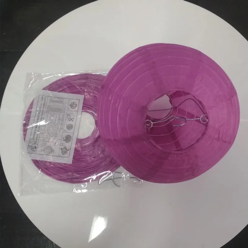 purple red 20 шт./лот 2" 24"(50 см 60 см) бумажные фонари для дня рождения, свадьбы, грандиозного события, украшения, китайский Весенний фестиваль, фонарь - Цвет: purple red