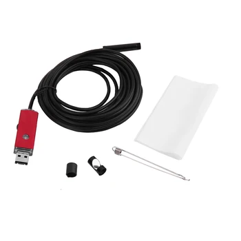 

2 In 1 1M/2M/5M/10M Waterproof Endoscope 1280*720 Resolution 8MM Len Diameter Borescope Tube Pipe Camera For Android