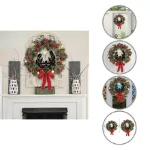 

Christmas Wreath Unique Hanging Beautiful Poinsettia Nativity Scene Christmas Door Wreath Outdoor Wreath Door Wreath
