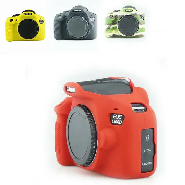 Bella Custodia Morbida In Gomma Siliconica Custodia Protettiva In Pelle Dslr Custodia Protettiva Per Canon 1300D 1500D