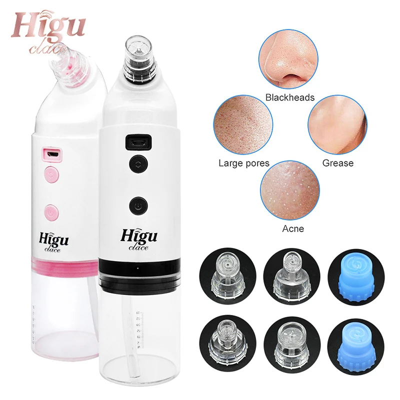 Электрическое удаление черных точек Глубокая очистка кожи лица с пузырьками